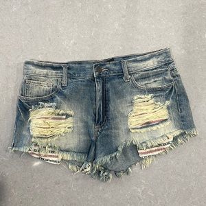 Distressed Jean Shorts